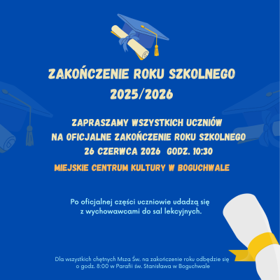 Zakończenie roku szkolnego