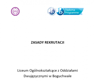 zdjęcie do
														 artykułu: ZASADY REKRUTACJI DO PROGRAMU IB DP (2024)