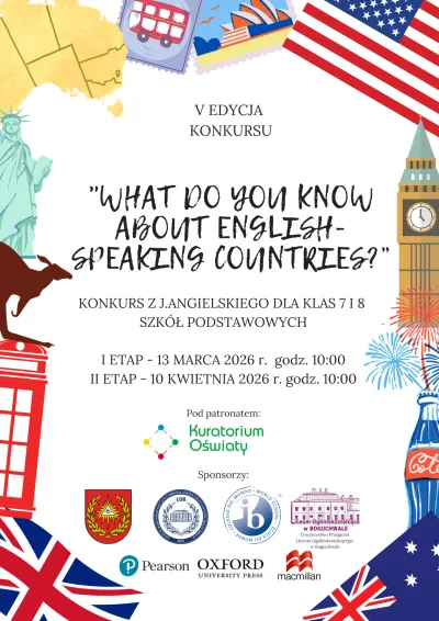 V edycja konkursu What do you know about English-speaking countries?